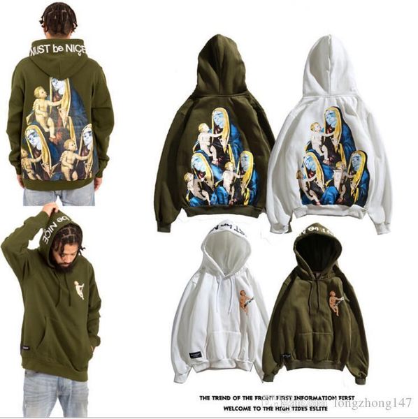 

man's women's character hip-hop street dance clothes casual hooded hoodies fleece pullover man women coat lovers sweatshirts, Black