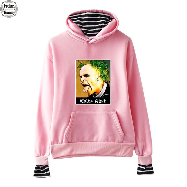 

frdun keith flint two piece hoodies women 2019 fashion hooded sweatshirts exclusive casual streetwear hoodies 2xl, Black