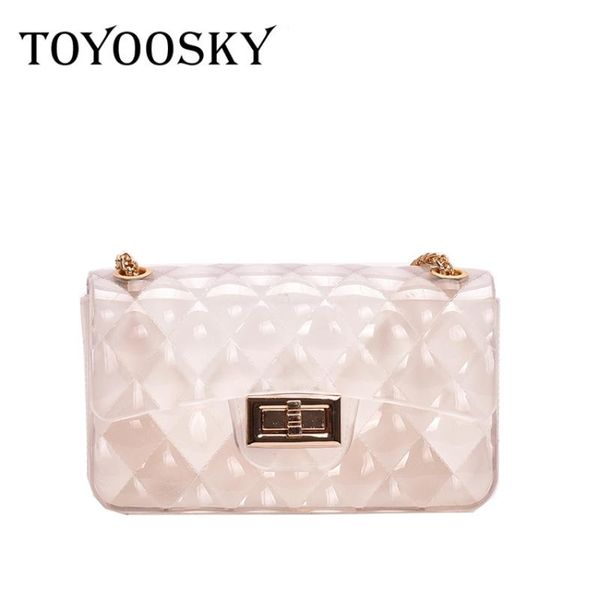 

toyoosky 2020 summer new fashion women jelly flap bag pvc clear fairy transparent composite bag lady shoulder