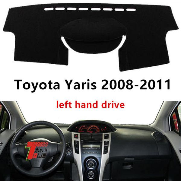 

taijs left hand drive car dashboard cover for yaris 2008-2011 terylene anti uv car dashboard mat for 08-11 yaris