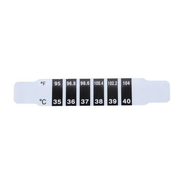 

10pcs/lot forehead head strip fever thermometer baby child body check test temperature safe non-toxic products
