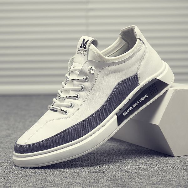 

vastwave welt stitching outsole man casual shoes sneakers lace up for mens leisure shoes comfortable flat loafers canvas shoe, Black