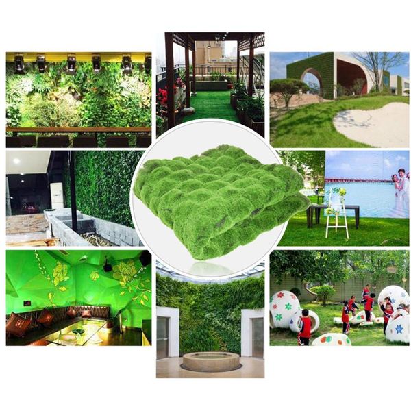 

1m x 1m straw mat green artificial lawn carpet fake turf home garden moss home floor diy wedding decoration grass