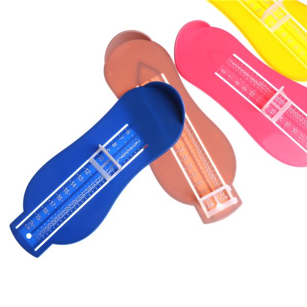 

8 colors kid infant foot measure gauge shoes size measuring ruler tool available abs baby car adjustable range 0-20cm size