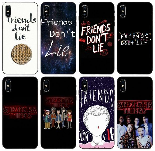 

tongtrade] stranger things friends do not lie case for iphone 11 pro x xs max 8 7 6s 6 5s samsung note 5 8 9 honor 7 redmi note 2 tpu case