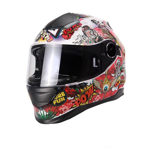 

mlu-005 malushun motorcycle helmet double visor full face