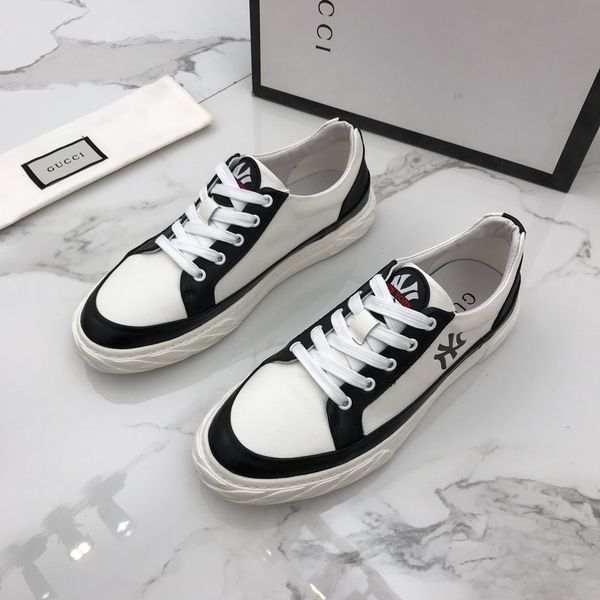 

designer brand men's shoes fashion platform sneakers triple black white leather suede men's flat casual shoes outdoor walking size