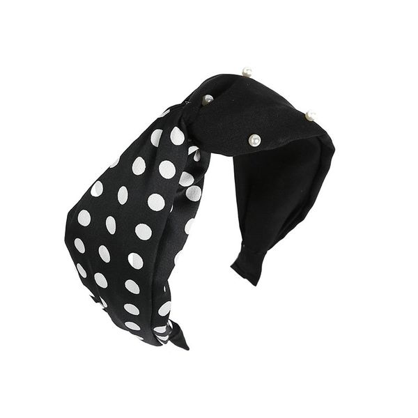 

hair cutting style for female with polka dot fashion headband 36.5g baby girl hair bands black white sxvnn, Black;brown