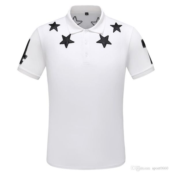 

2020 летние мужские дизайнерские рубашки поло поло 100% хлопок вышивка футболка высокое качество роскошный тонкий smple дизайнер поло азиатс, White;black