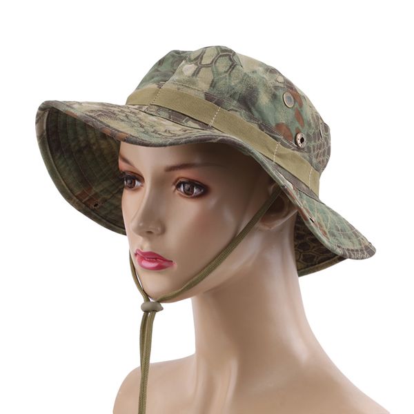 snakeskin bucket hat
