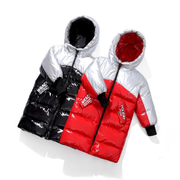 

new children's down jacket thick warm hooded winter coat zipper winter suit russian ovealls, Blue;gray