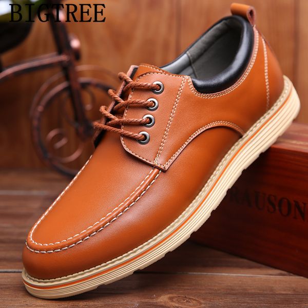

mens shoes genuine leather elevator shoes for men brand designer men zapatos casuales hombres en cuero sapato, Black