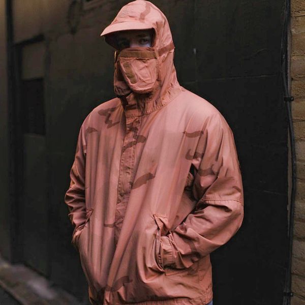 

island stone 19fw бунт маска tactical одежда camo mountain parka куртка ветрозащитной открытая мужчины женщина пальто street casual sport др, Black;brown