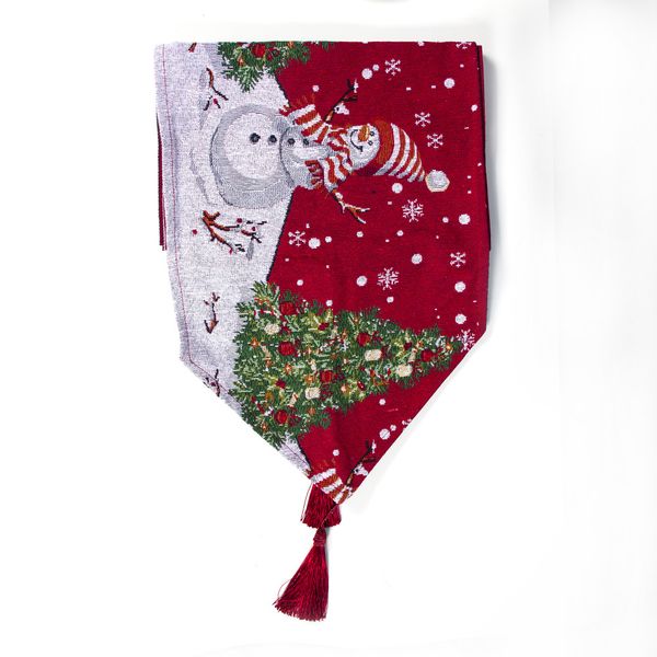 

printed table runner christmas table cloth cover for home new year decor 3 style