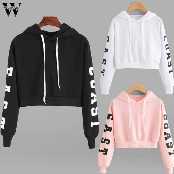 

womail фуфайка женщин осень толстовки толстовка письмо с длинным рукавом женский толстовка топ пуловер вскользь moletom feminino, Black