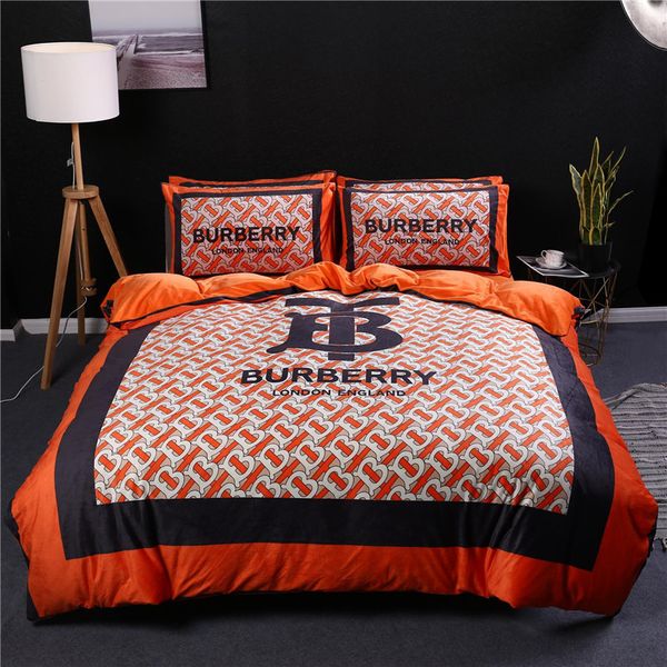 Orange Quilt Cover Sets Queen Size Soft Velvet Quilt Cover King