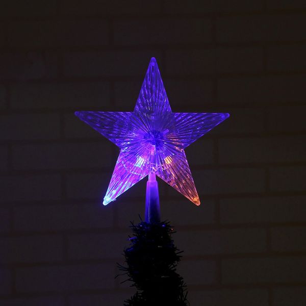 

led pentagram decorative light christmas tree five-pointed star flashing color light post for party halloween christmas