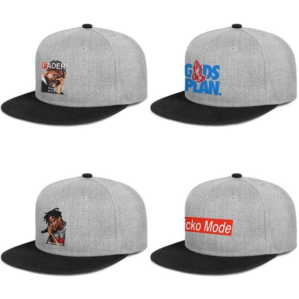 

трэвис скотт drake mode сико черные мужские и женские оснастке назад, плоский brimcap мяч дизайн пользовательских спортивные молодежные шапк, Blue;gray