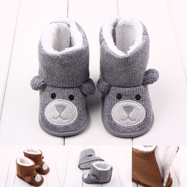 

fashion baby boy shoes baby snoew boots toddler girls winter shoes newborn first walker, Black;grey