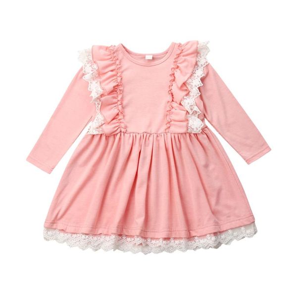 

spring 1-6years princess infant kid baby girl clothes weddings birthday party lace tutu dress, Red;yellow