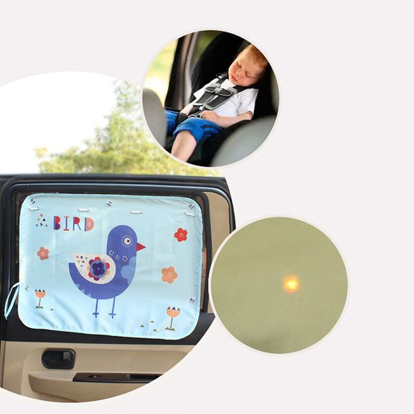 

car sunshade car cartoon window foils cloth side sunscreen foldable side window shading for kids summer styling
