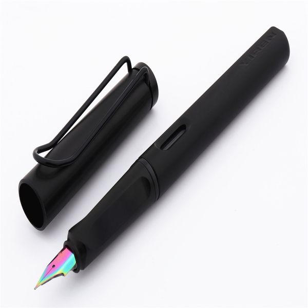 

fashion new listing luxury pure black student school office nib fountain pen