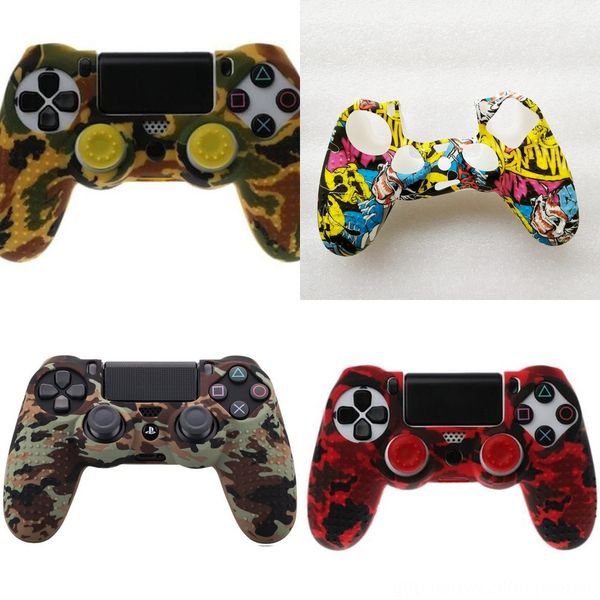 

rsyv6 case камуфляж силиконовая резина внешняя кожа ручка чехол чехол для ps4 контроллер джойстик геймпад многоцветный чехол