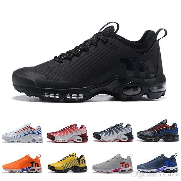 

tn box 2019 plus with se women men running shoes triple black white yellow red mens runner trainer sports sneakers 36-45
