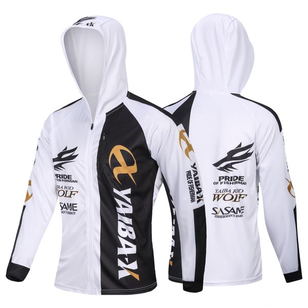 

male hoodie fishing cycling jersey coat long sleeves shirt cloth quick dry wear athletic & outdoor apparel outdoor sports clothing, Gray;blue