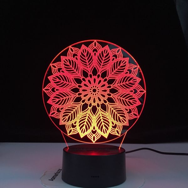 

artistic abstract 3d led lamp 7 colors night lamps for kids touch led usb table lampara lampe baby sleeping nightlight