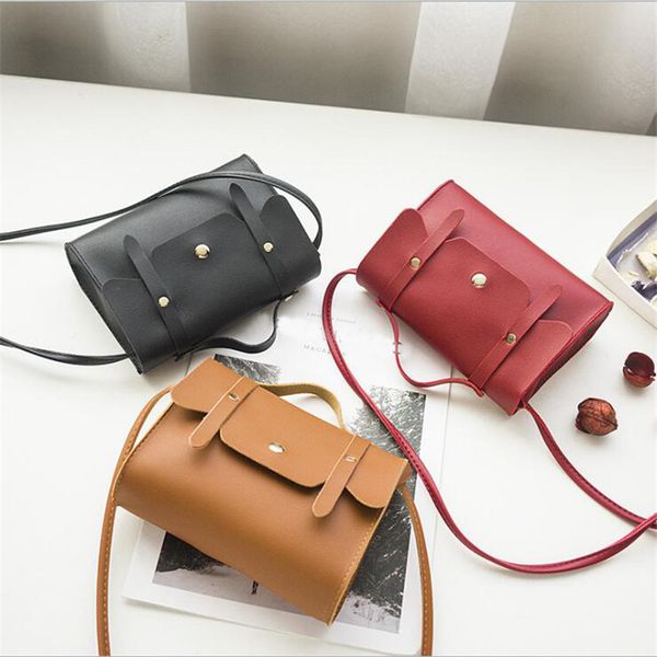 

women shoulder bag small soft sweet candy macarons color pu leather clamshell shoulder portable handbag ladies bag