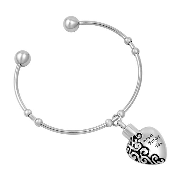 

ijb5036 всегда в моем сердце кремация браслет для souvenir ashes urn нержавеющей стали мемориал для женщин браслет ювелирных изделий, Silver