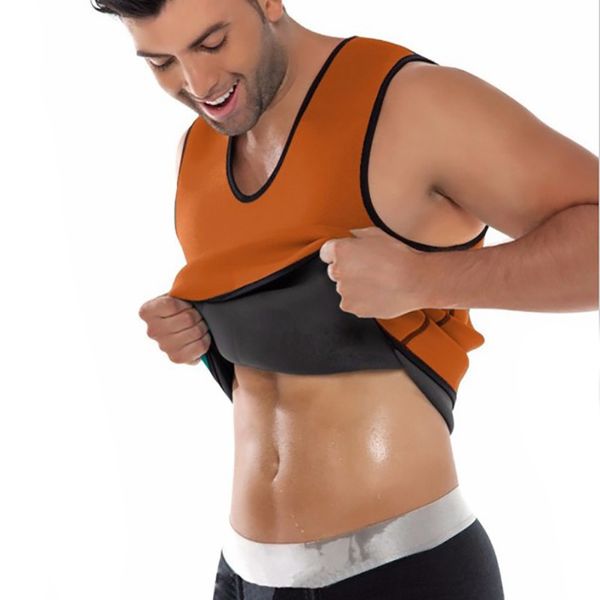 Erkekler Sıcak Ter Vücut Şekillendirici Zayıflama Kemer Göbek Erkekler Zayıflama Yelek Yağ Yakma Shaperwear Bel Sweat Korse Karın Fat Burner