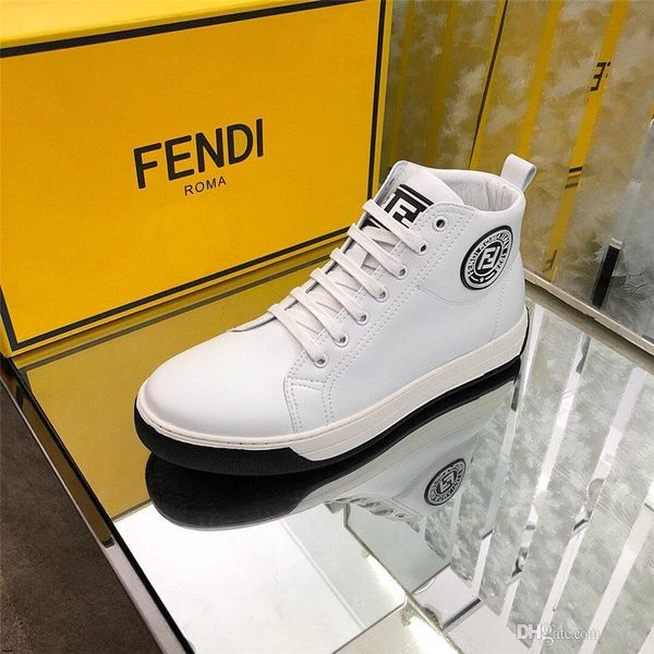 

19mm brands man casual shoe autumn mans genuine leather handmade high male sneakers man hip-hop tide rubber wear resistant yecq5, Black