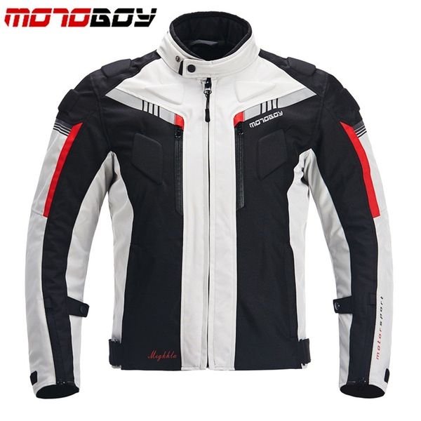 

1pcs men's winter moto racing motocross waterproof warm jacket protective gears motorcycle jacket with 5pcs pads