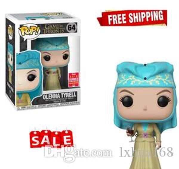 

xmas gift funko pop 10cm game of thrones vinyl figure #64 olenna tyrell queen of thorn figurines 64#