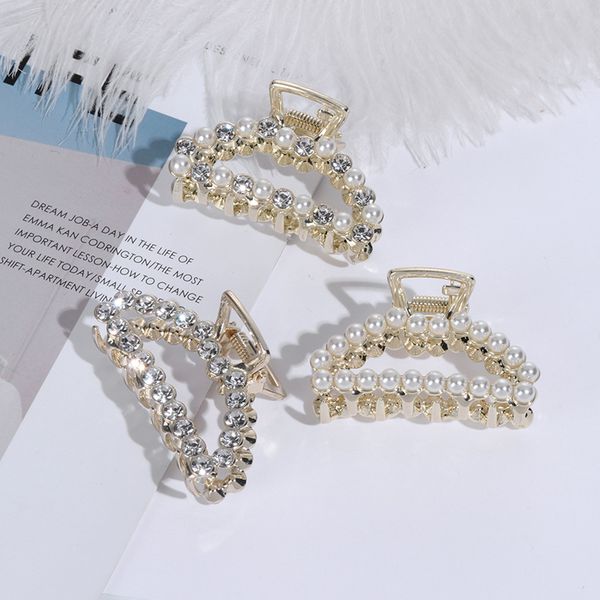 Fashion Hair Accessories Women Alloy Rhinestone Shiny Hair Claw
