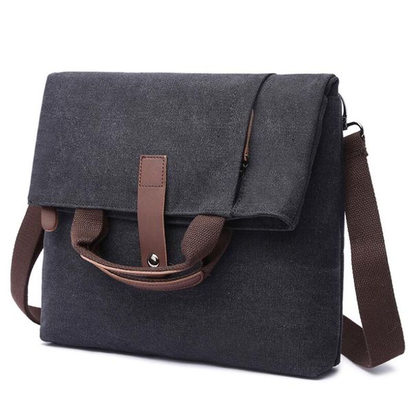 

z.l.d. retro messenger bag casual men and women shoulder bag fashion brand designer anti-theft canvas large capacity handbag