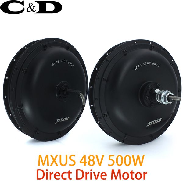 

48v 500w direct drive gearless hub motor e-bike motor front rear cassette optional mxus brand xf39 xf40 ub