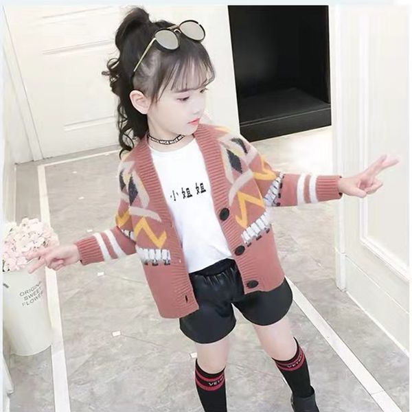 

spring autumn new arrival cotton fashion all-match knitted cardigan sweaters coat for cute sweet baby girls outwear two colors, Blue
