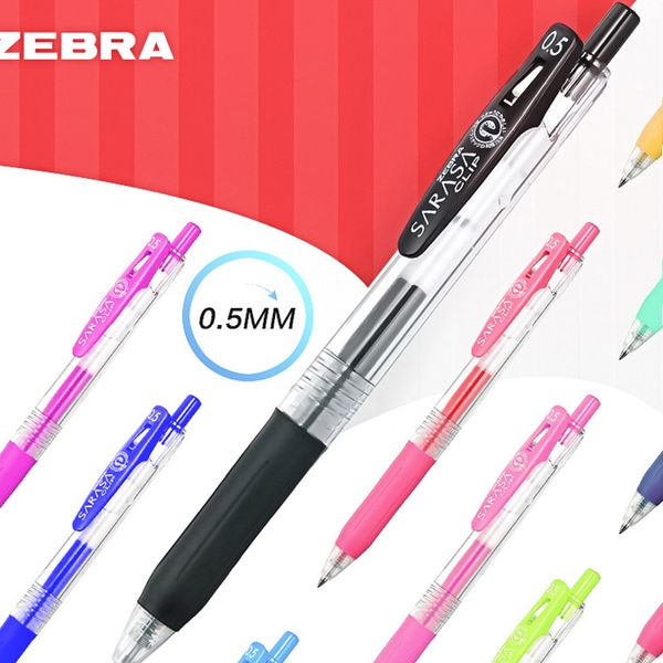 

1 pcs zebra jj15 0.5mm juice colored ballpoint pen gel ink pens 20 colors available school stationery office writing supplies, Blue;orange