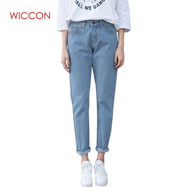 Compre Vintage Boyfriend Jeans Para Mujeres De Cintura Alta
