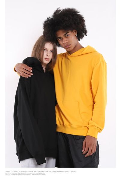 

casual purple orange purple green hoodie hip hop street wear sweatshirts skateboard men/woman pullover hoodies male h19311, Black
