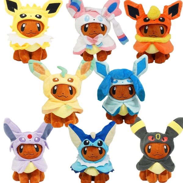

New 8 tyle 8 quot 20cm eevee co play umbreon e peon jolteon ylveon glaceon vaporeon flareon leafeon plu h doll oft gift tuffed toy