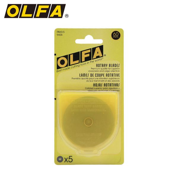 OLFA RB60-5 Rotary lâmina Recarga 60mm lâminas rotativas de substituição (5Pcs)