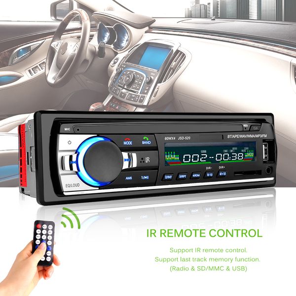 

onever autoradio автомобильный радиоприемник 12v bluetooth автомобильный стерео in-dash 1 din fm aux входной приемник sd usb mp3 mmc wma рад