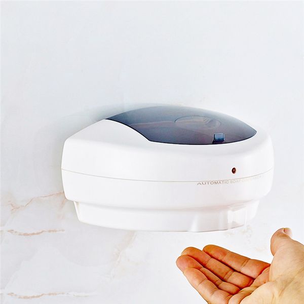500ml Otomatik Sıvı Sabunluk Fotoselli Temizleyici Sabun Makinesi Sensör Eller Serbest Banyo Duvar Sıvı Sabun Dispenseri Monteli