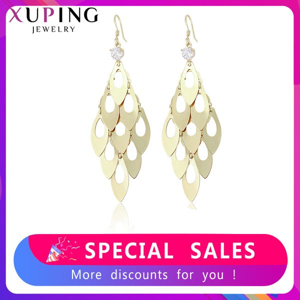 

xuping fashion vintage elegant gold color plated hoop earrings jewelry for women's gifts s225-99719/99720, Silver