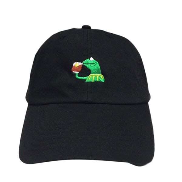 

не kermit моя хата неструктурированных dad hat cap frog tea james new casquette kenye запад дизайн медведь у ^ папа шапочки шапочки для живо, Blue;gray