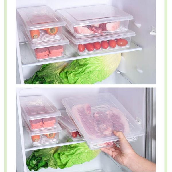 

kitchen water preservation refrigerated storage box case drawers fresh spacer layer sundries storage box organizer